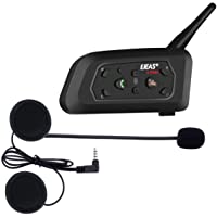 Ejeas V6 Pro Auriculares Intercomunicador Moto Bluetooth para Motocicletas- Gama Comunicación Intercom de 1200m…